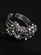 Mominos Fashion Johar Kamal Oxidised Silver Ghungroo Bracelet | Grab2Buy