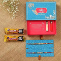 American Diamond Rakhi Set & 5 Star Chocolates | Grab2Buy