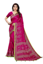 Vamika Embroidery Pink Jute Silk Saree (Jhulka Pink) | Grab2Buy