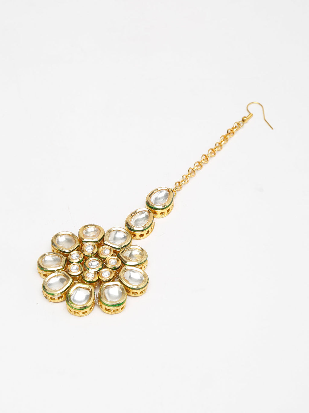 Kundan Maang Tikka - Ruby Raang | Grab2Buy