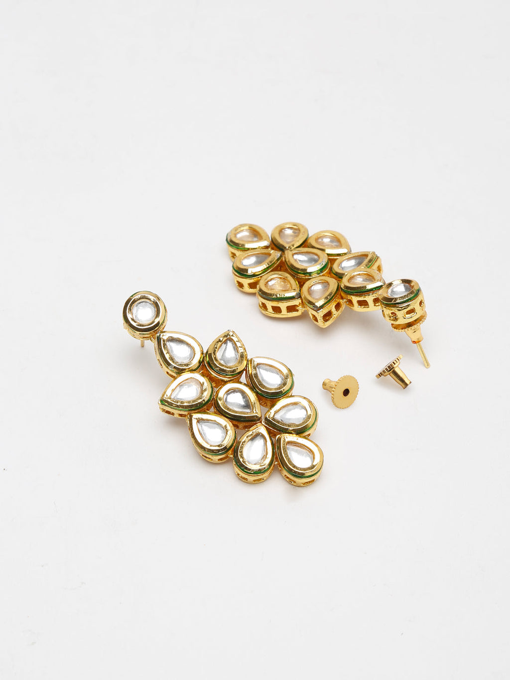 Kundan Neckpiece With Earrings - Ruby Raang | Grab2Buy