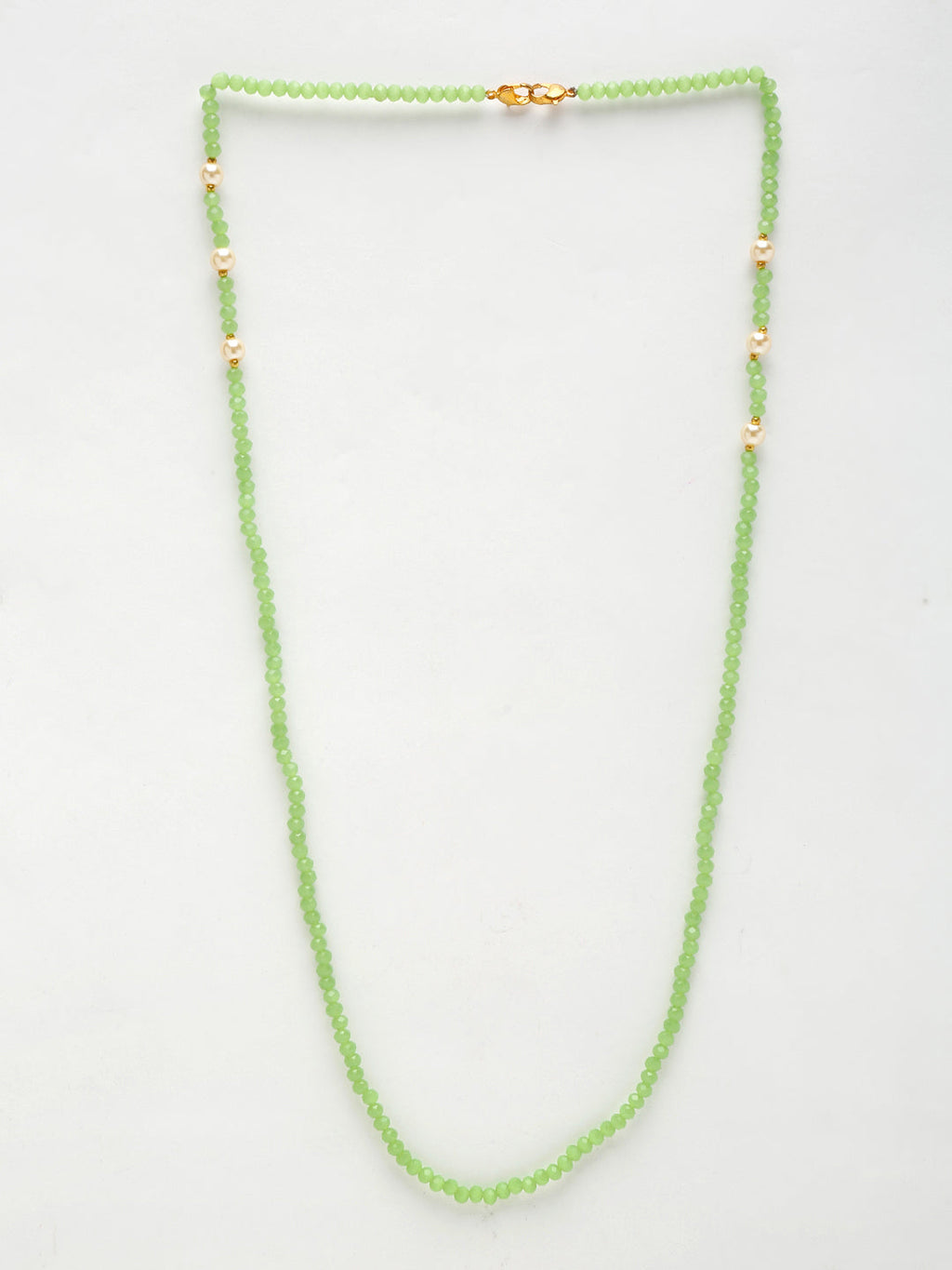 Stone And Gold-Polished Mask Chain - Ruby Raang | Grab2Buy