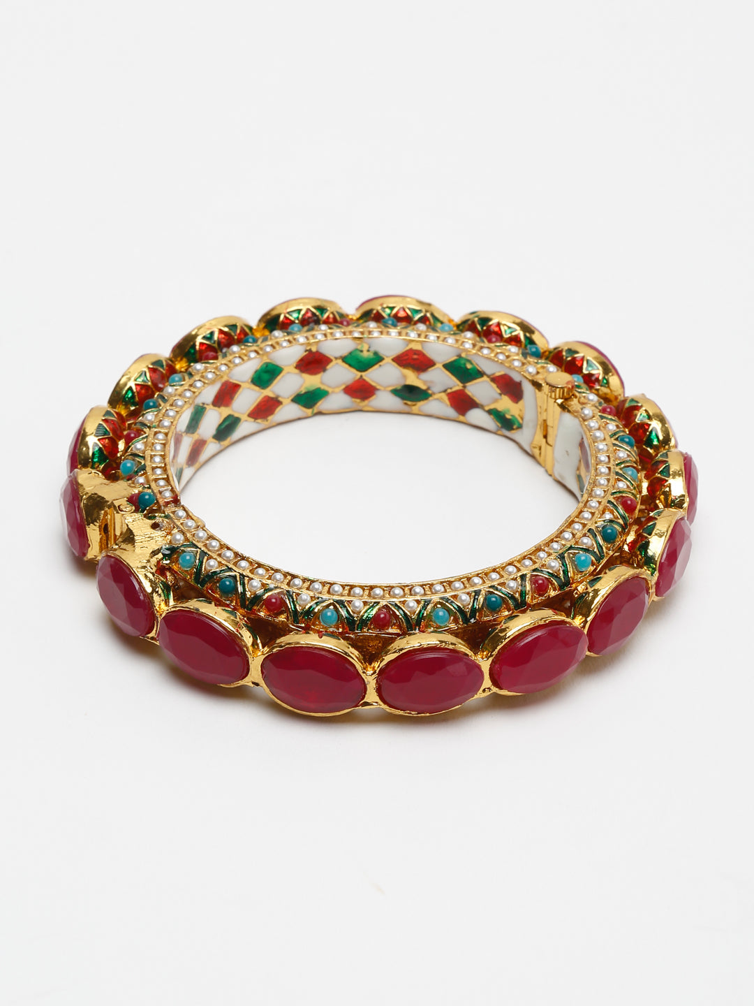 Single Multi Embellished Bangle - Ruby Raang | Grab2Buy