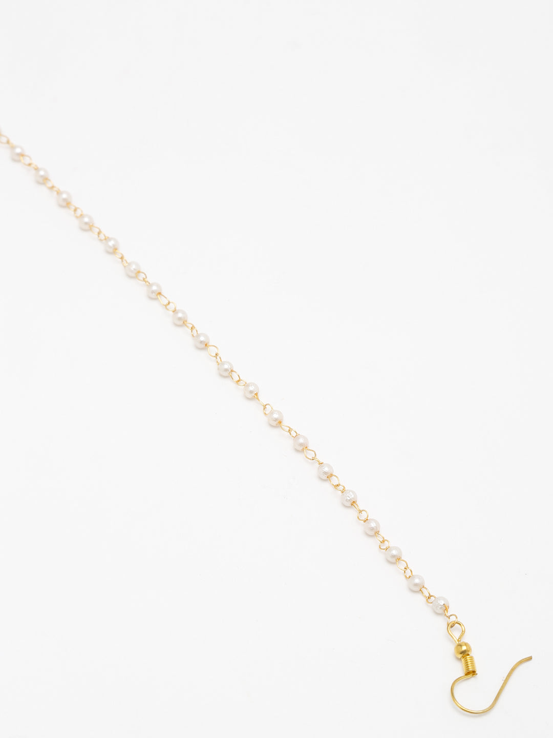 Gold-Polished Kundan Nose Ring - Ruby Raang | Grab2Buy