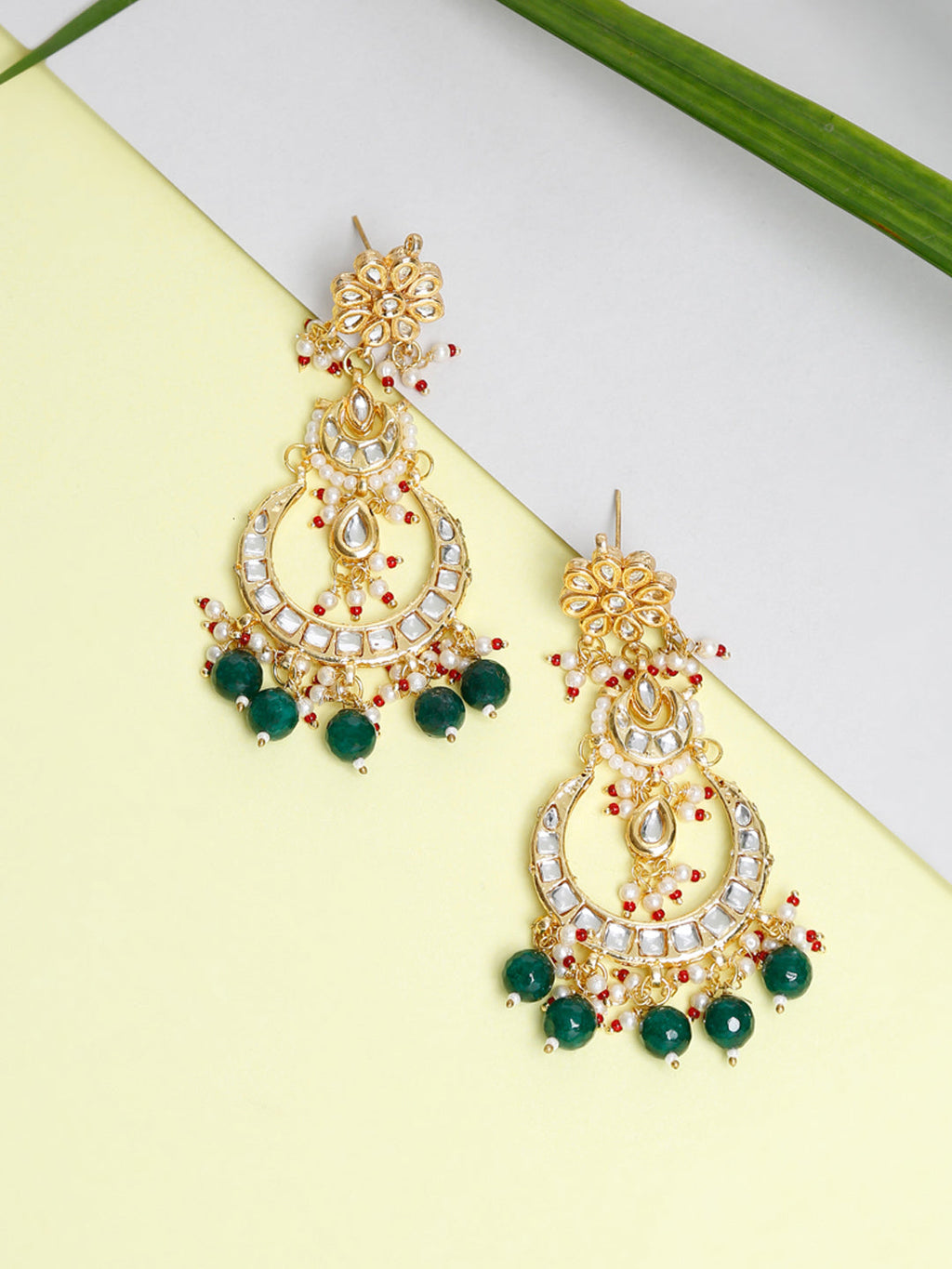 Kundan Earrings - Ruby Raang | Grab2Buy