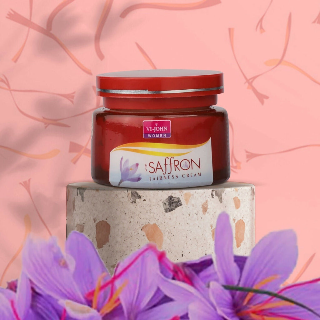 VI-JOHN Women Saffron Advance Skin Fairness Cream with Vitamin E & Mulberry Extracts