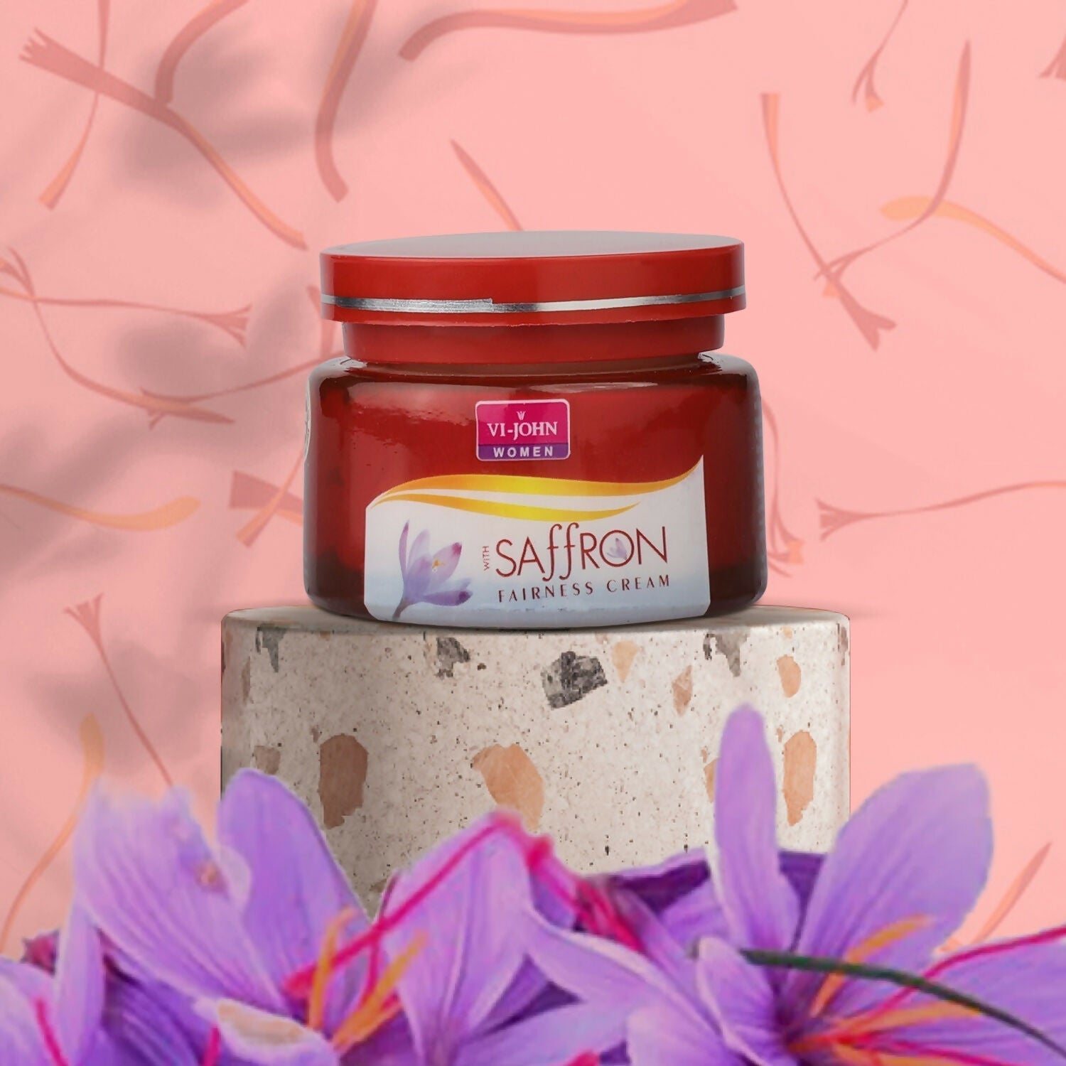 VI-JOHN Women Saffron Advance Skin Fairness Cream with Vitamin E & Mulberry Extracts