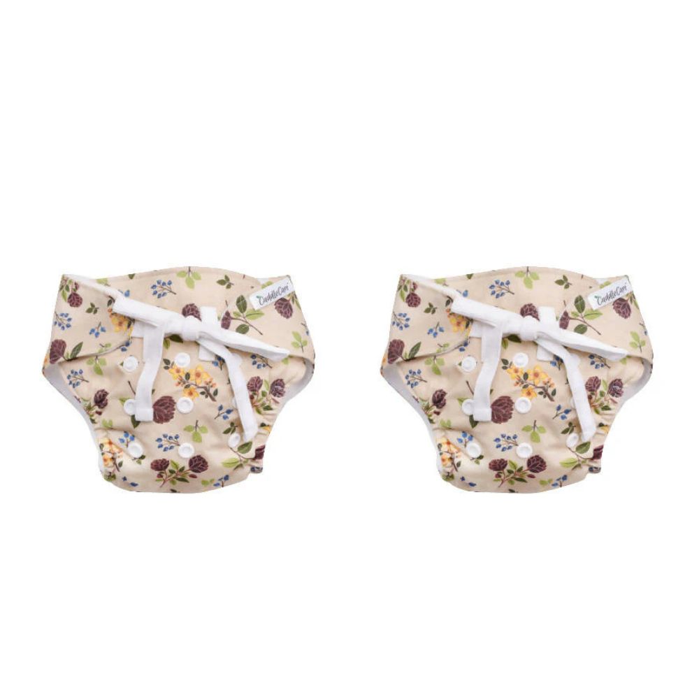 Cuddle Care Wildflower New Born Baby Diapers (Pack of 2) | Grab2Buy