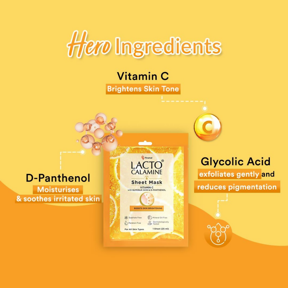 Lacto Calamine Vitamin C Face Sheet Mask