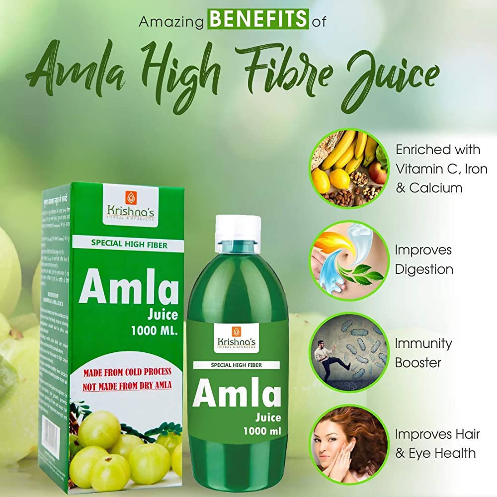Krishna's Herbal & Ayurveda Special High Fibre Amla Juice | Grab2Buy