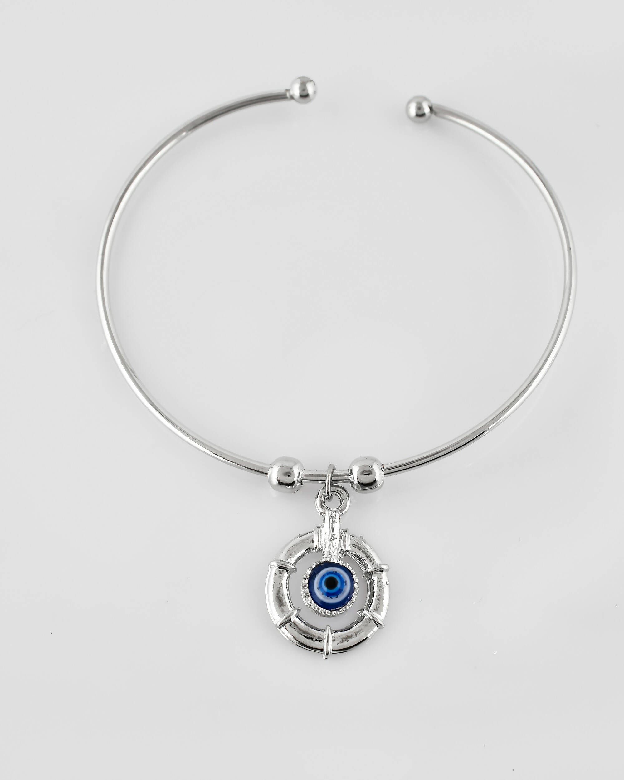 VOJ Stainless Steel Beads Silver Bracelet | Grab2Buy