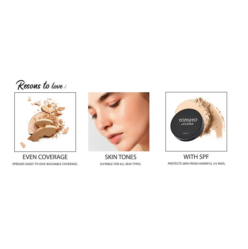 Flicka Tomato By Flicka Compact - Caramel | Grab2Buy
