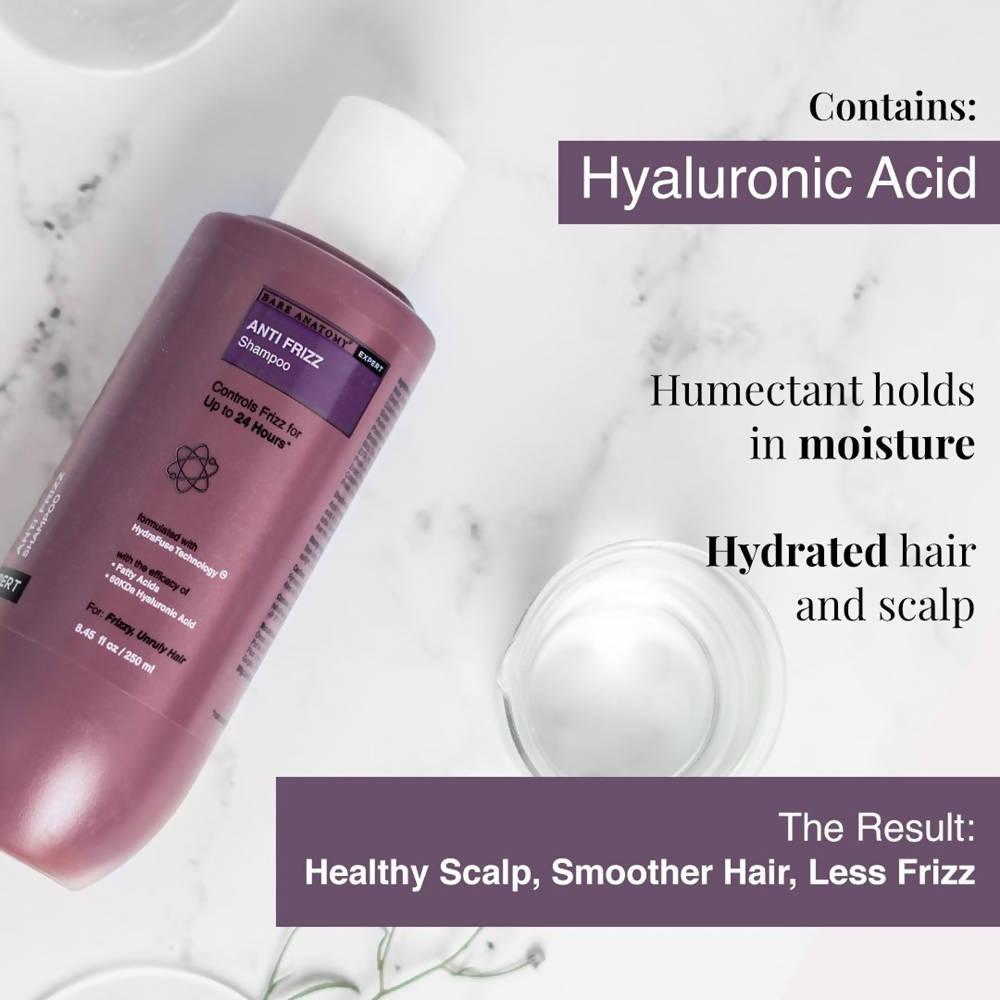 Bare Anatomy Expert Anti-Frizz Shampoo | Frizz Control Upto 24 Hrs | Dry & Frizzy Hair | Grab2Buy