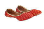 Tiny Bugs Girls Sequin Detailing Ethnic Juttis - Red | Grab2Buy
