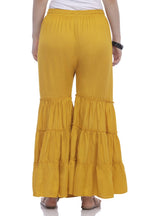 Mominos Fashion Reyon Cotton Mustard Palazzo | Grab2Buy