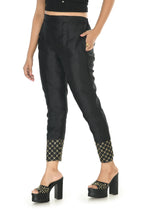 Mominos Fashion Moeza Silk Black Color Pant | Grab2Buy