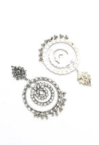 Mominos Fashion Johar Kamal Women's White Kundan Circles Earrings | Grab2Buy
