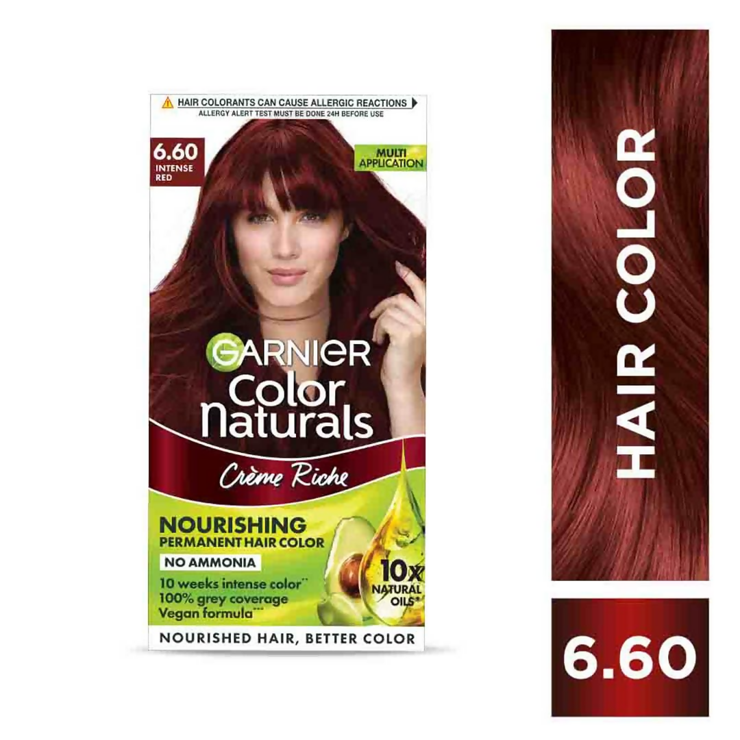 Garnier Color Naturals Creme Riche Hair Color - Shade 6.60 Intense Red | Grab2Buy