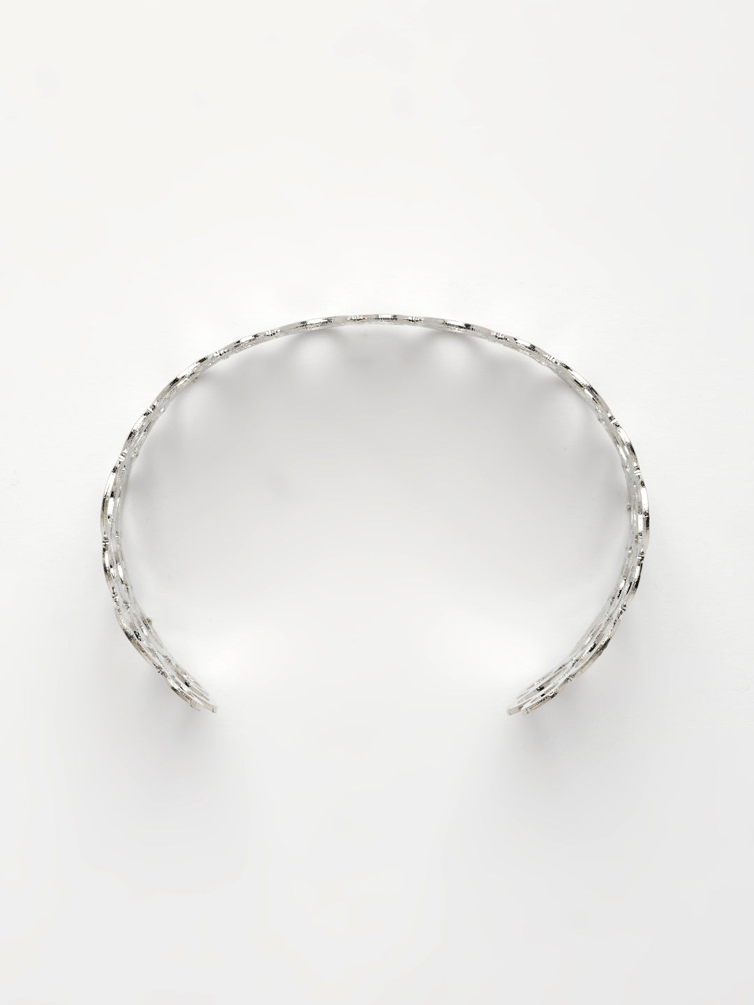 NVR Women's Silver-Plated Cuff Bracelet | Grab2Buy