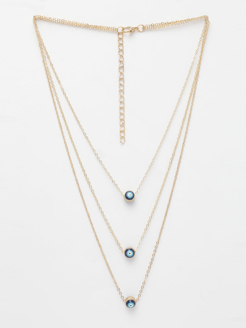 NVR Women's Gold-Polished Evil Eye Layered Chain | Grab2Buy