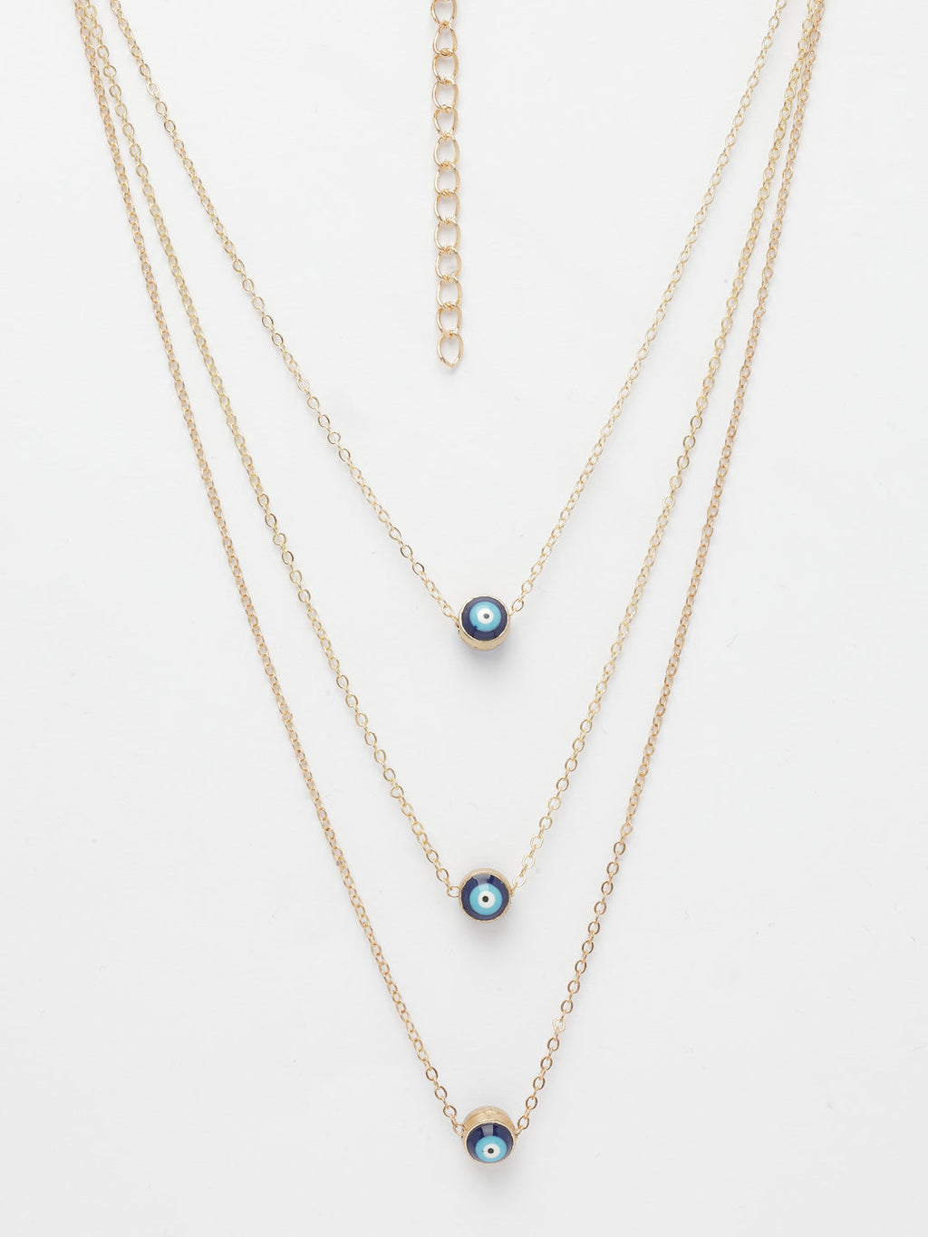 NVR Women's Gold-Polished Evil Eye Layered Chain | Grab2Buy