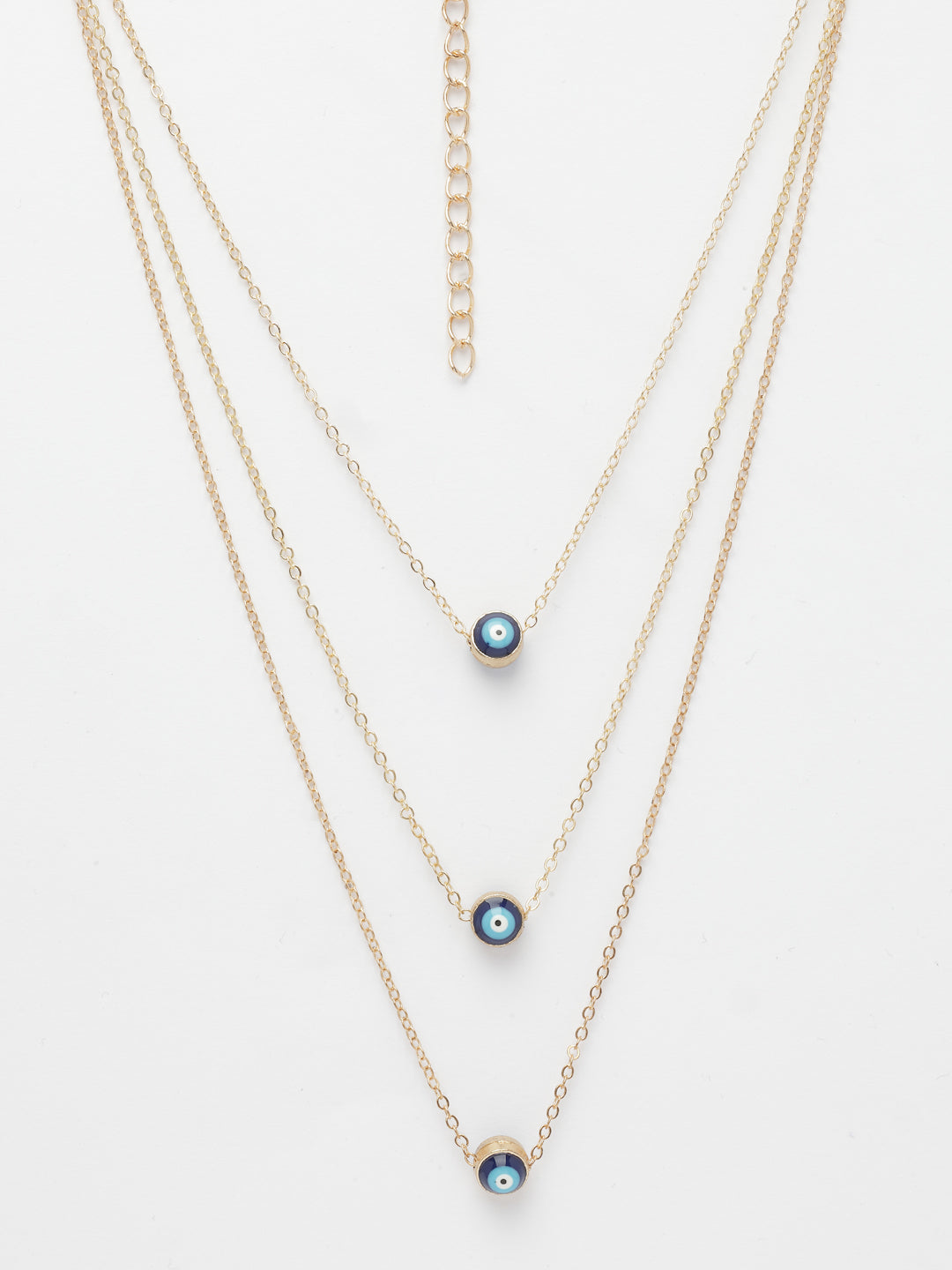 NVR Women's Gold-Polished Evil Eye Layered Chain | Grab2Buy