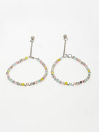 NVR Women's Multi-Coloured Artificial Beads Anklet