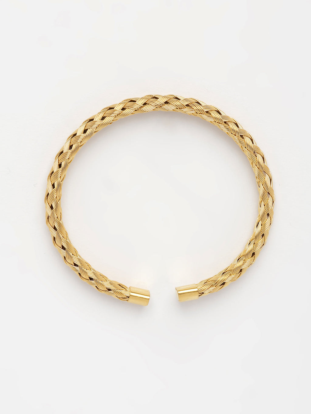 NVR Men's Gold-Polished Stainless Steel Cuff Bracelet | Grab2Buy
