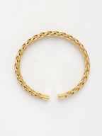 NVR Men's Gold-Polished Stainless Steel Cuff Bracelet | Grab2Buy