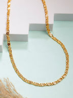 NVR Men's Gold-Polished Minimal Chain | Grab2Buy