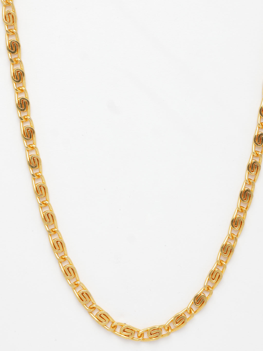 NVR Men's Gold-Polished Minimal Chain | Grab2Buy