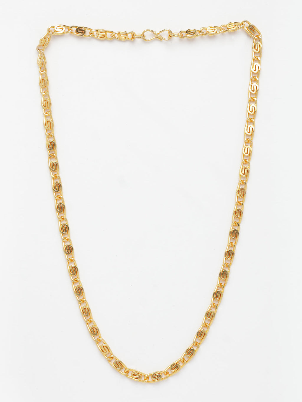 NVR Men's Gold-Polished Minimal Chain | Grab2Buy