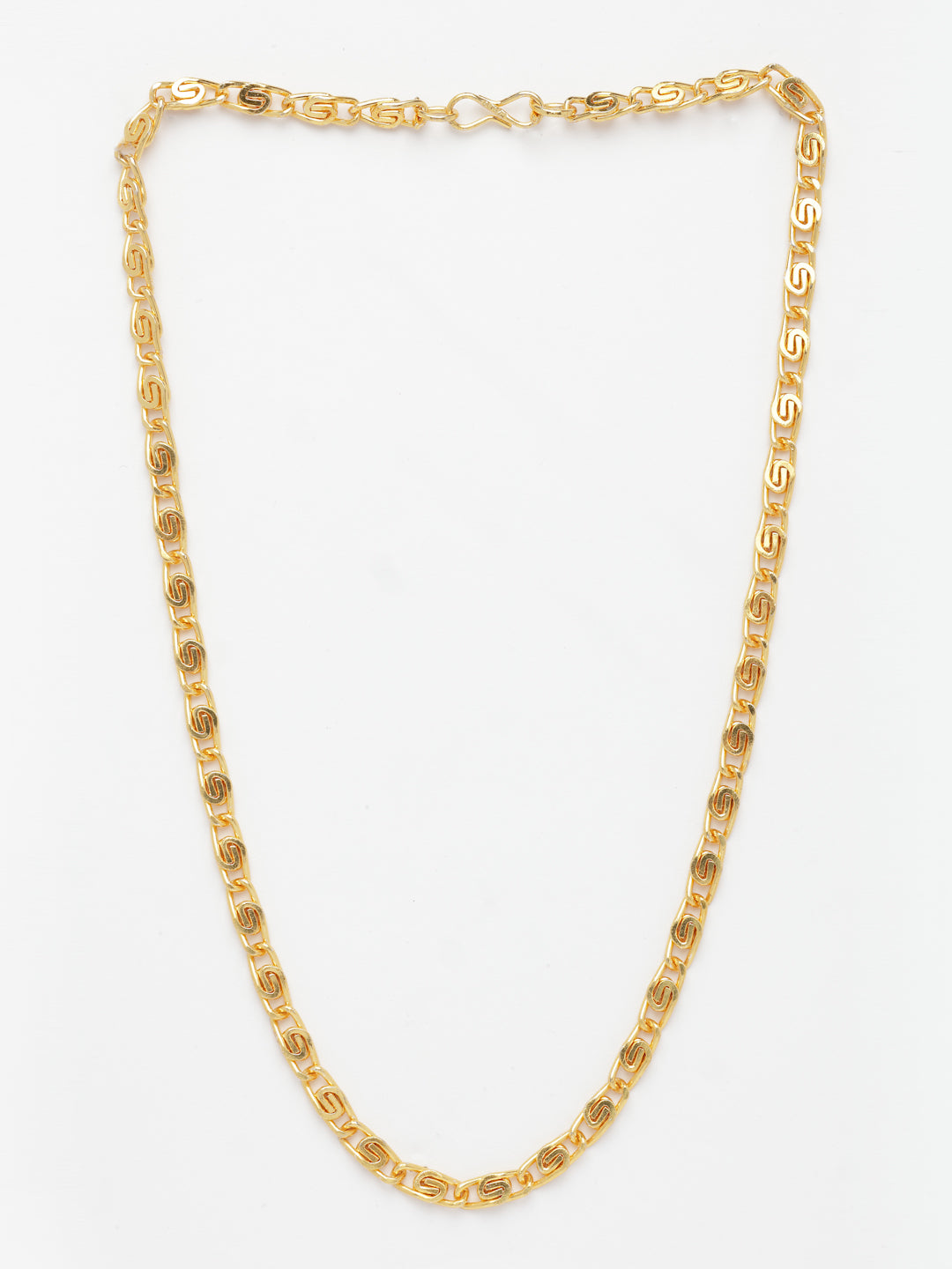 NVR Men's Gold-Polished Minimal Chain | Grab2Buy