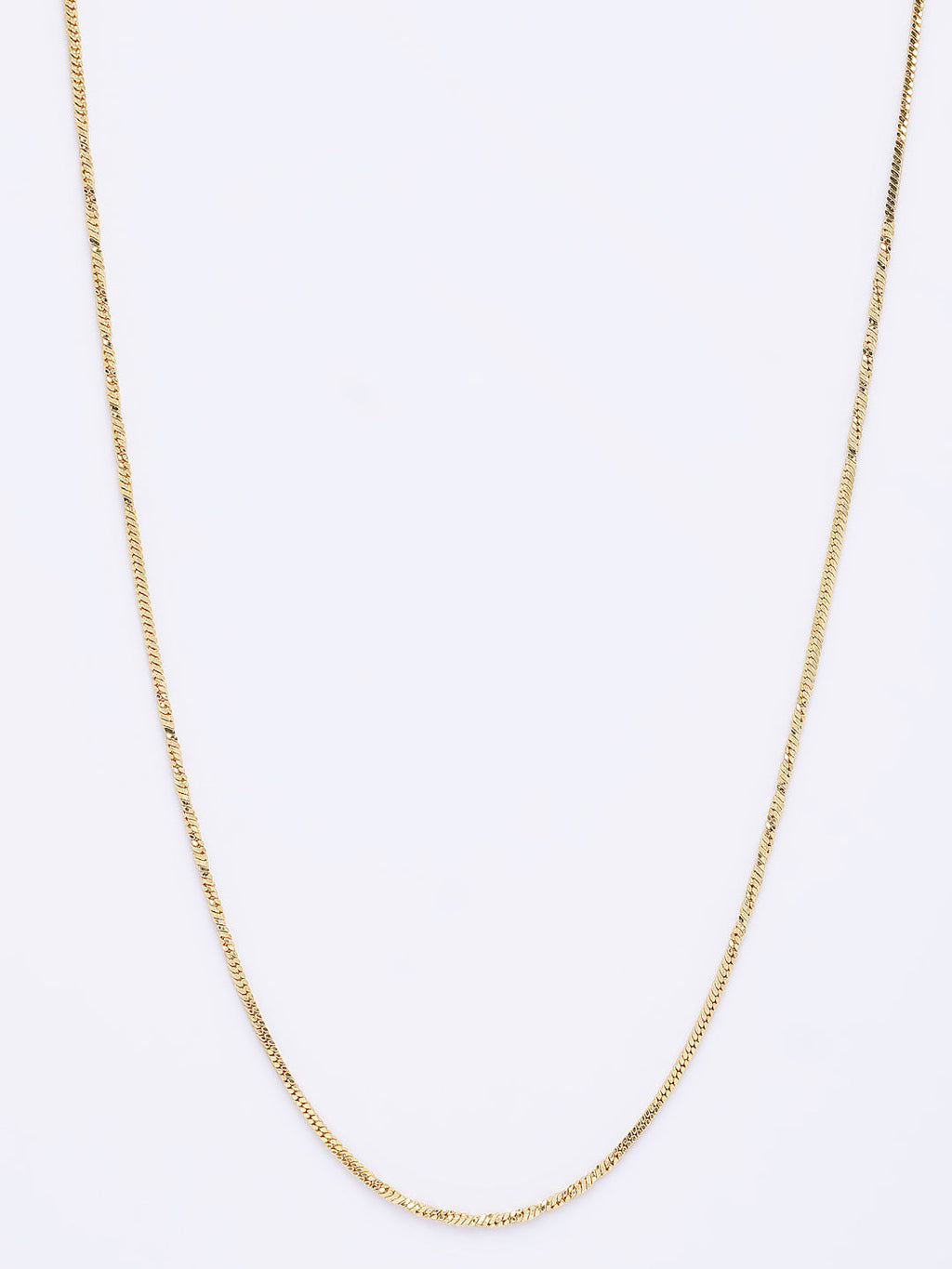 NVR Women's Gold-Polished Minimal Chain | Grab2Buy