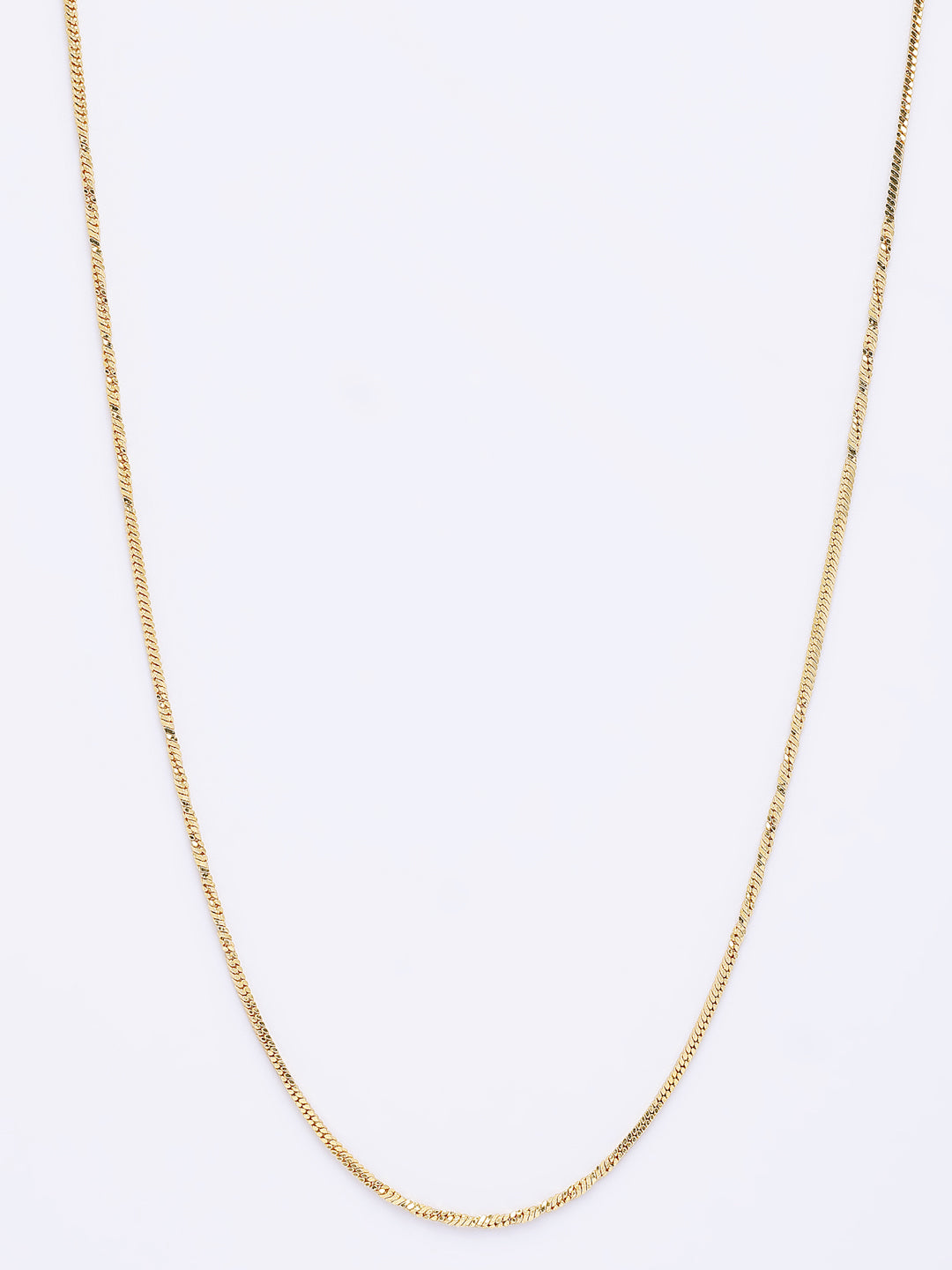 NVR Women's Gold-Polished Minimal Chain | Grab2Buy