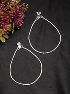 NVR Women's Pair of 2 Silver-Plated Anklets