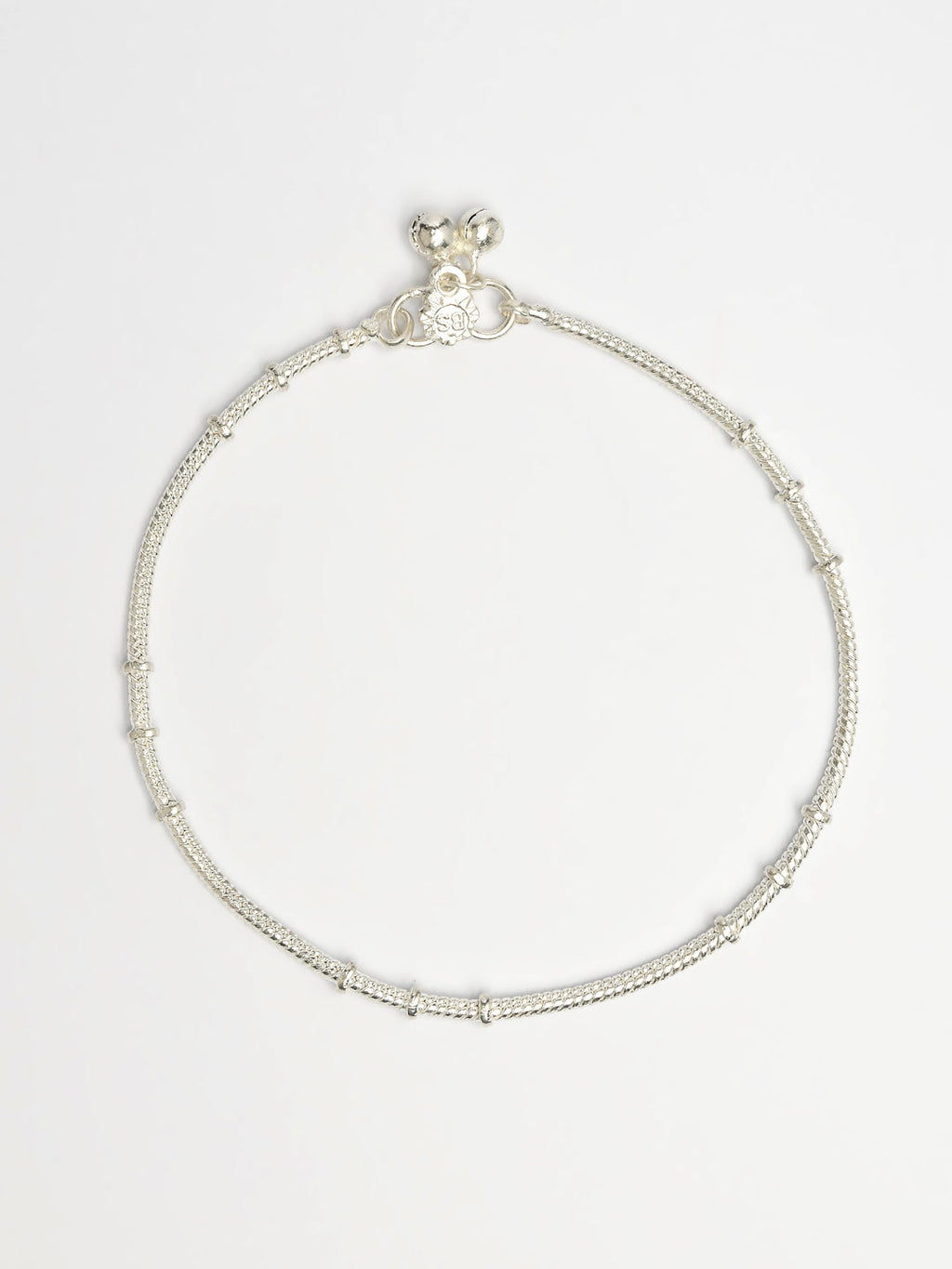 NVR Women's Pair of 2 Silver-Plated Anklets