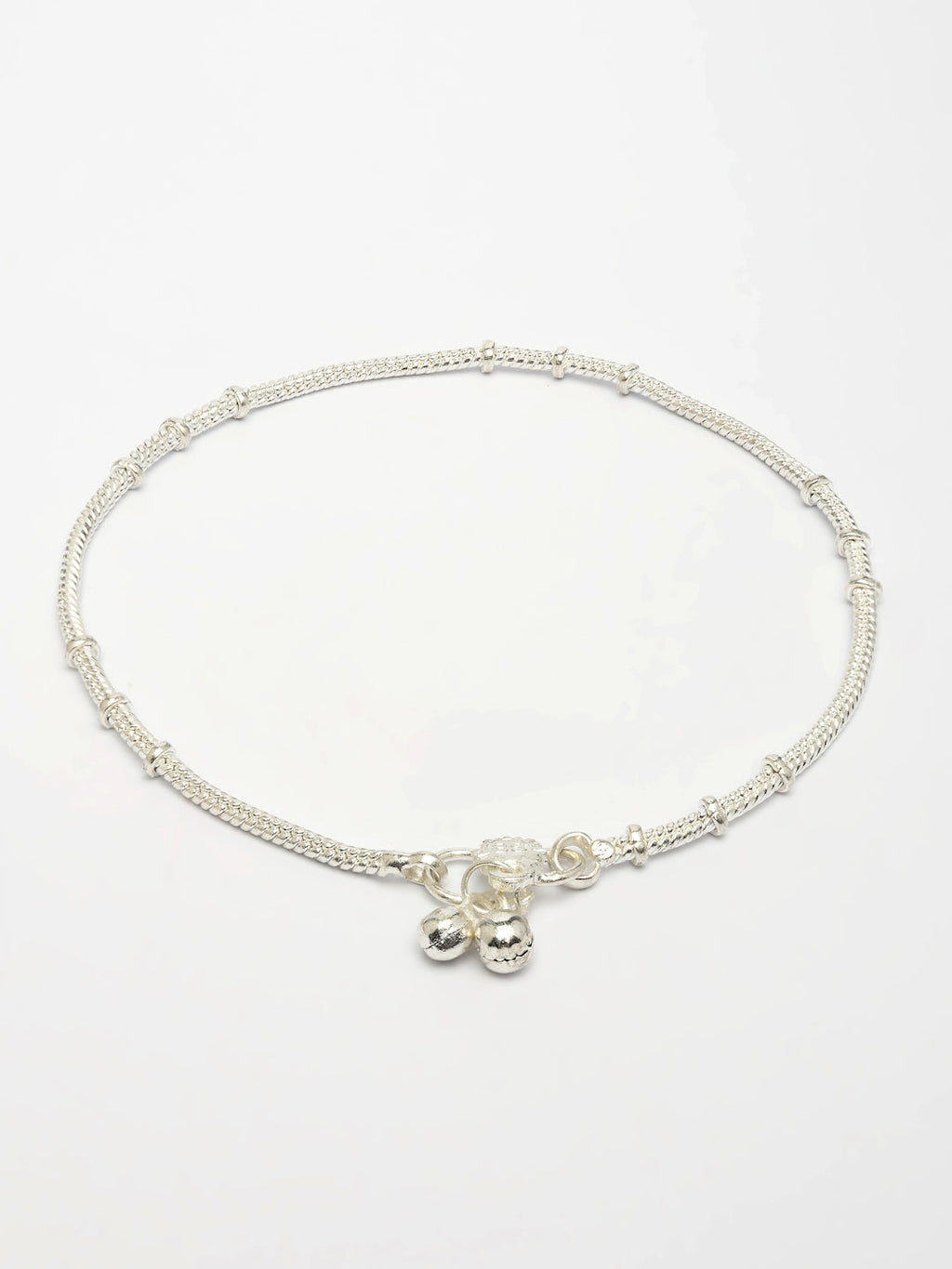 NVR Women's Pair of 2 Silver-Plated Anklets
