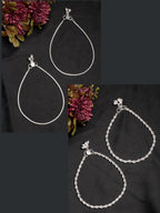 NVR Women's Pair of 2 Silver-Plated Anklets