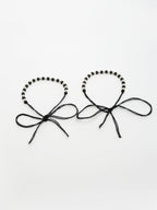 NVR Kids Pair of 2 Rhodium-Plated Artificial Beads Nazariya Kada Bracelet | Grab2Buy