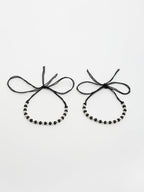 NVR Kids Pair of 2 Rhodium-Plated Artificial Beads Nazariya Link Bracelet | Grab2Buy