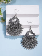 NVR Women's Set of 3 Silver Plated Oxidized Fashion Traditional Earrings | Grab2Buy