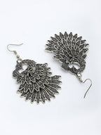NVR Women's Set of 3 Silver Plated Oxidized Fashion Traditional Earrings | Grab2Buy