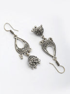NVR Women's Set of 3 Silver Plated Oxidized Fashion Traditional Earrings | Grab2Buy