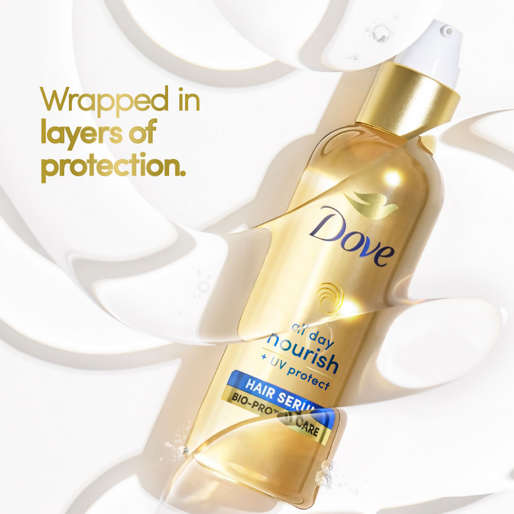 Dove All Day Nourish + UV Protect Hair Serum With Bio Protein Care | Grab2Buy