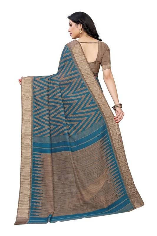 Vamika Rama Green Linen Designer Saree (BEE RAMA) | Grab2Buy