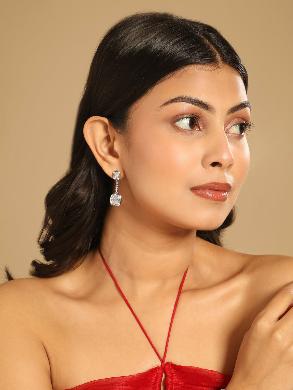 Nuyug Diamond Luxe Cascades Anti Tarnish Earrings | Grab2Buy