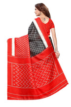 Vamika Red Kalamkari With Jhalar Khadi Silk Saree In Latest Fashion | Grab2Buy