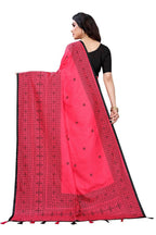 Vamika Pink Sana Silk Printed Saree (Nihal Pink) | Grab2Buy