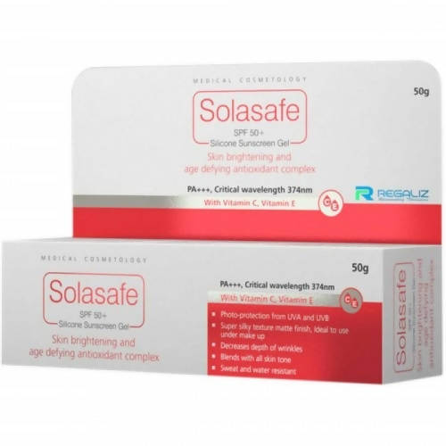 Regaliz Solasafe SPF 50+ Silicone Sunscreen Gel | Grab2Buy